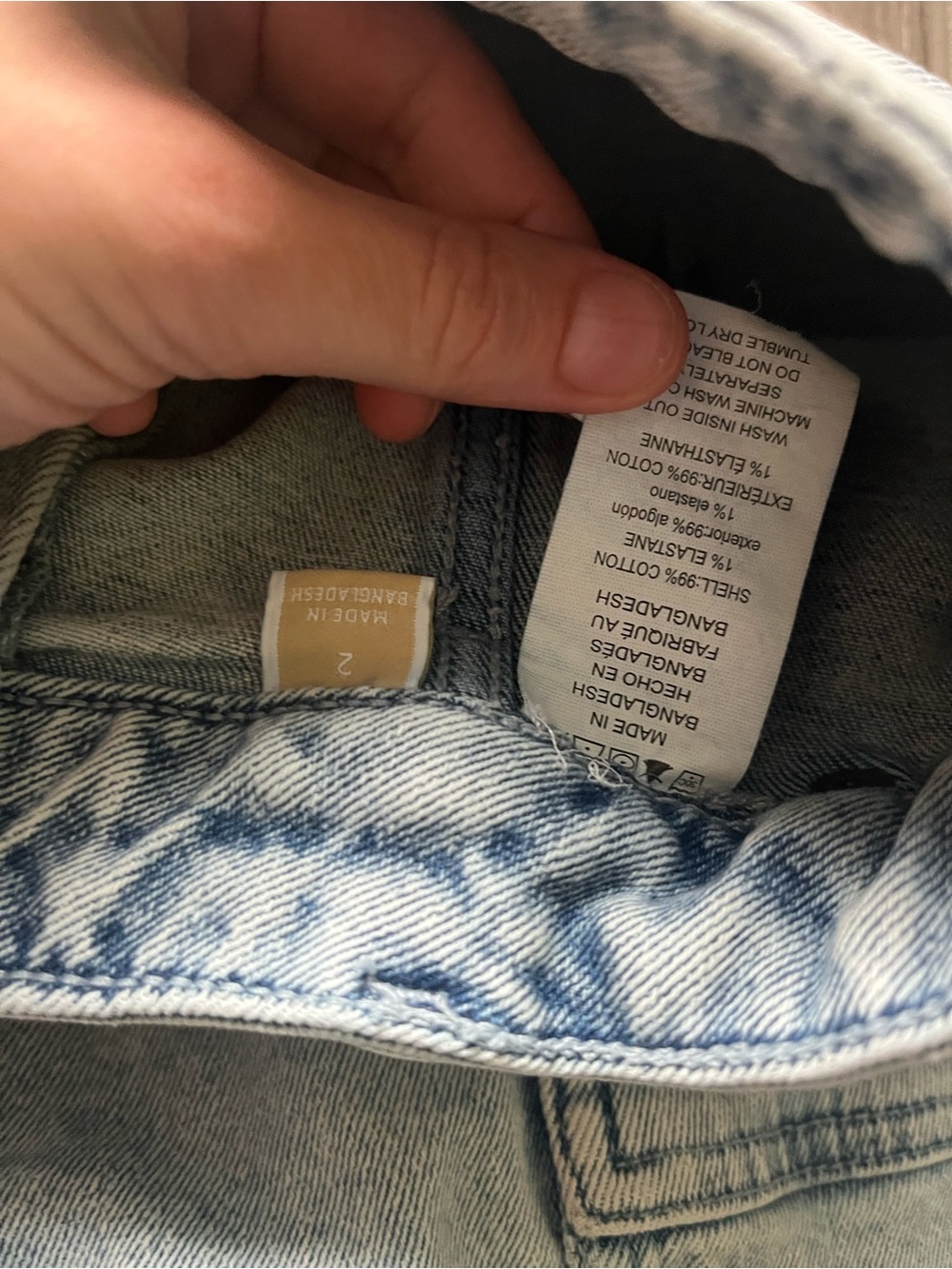 Michael Kors Light Wash Denim Cargo Pants - Light Blue - Picture 4 of 8
